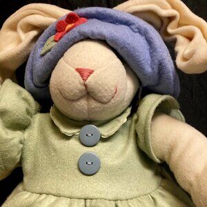 MS. (EASTER) BUNNY WHIMSICAL DOOR STOP--NWT $45.00